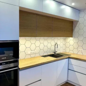 Кухня 720, угловая, белая